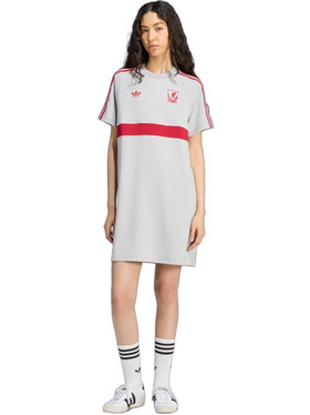 Adidas Mini Καλοκαιρινό Αθλητικό Φόρεμα Γκρι KG2900