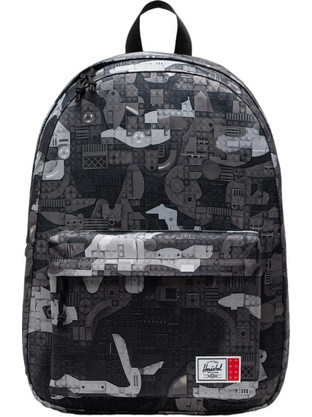 Herschel Lego Classic Abstract Bricks Σχολική Τσάντα Πλάτης Δημοτικού Μαύρη 11604-07462