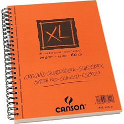 Canson XL Sketch Pad Μπλοκ Σχεδίου A5 90gr/m² 60 Κρεμ Φύλλα