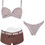 Gsecret Bikini Set Boxer Καφέ SQ67889-38345