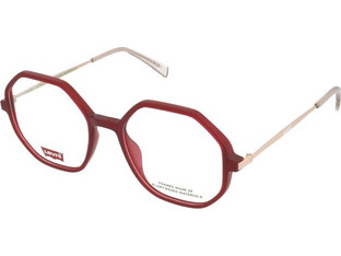 Levi's LV1062 C9A Γυναικείος Σκελετός Γυαλιών Οράσεως Κοκάλινος Μεταλλικός Χρυσός Μπορντό