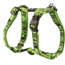 Rogz Fancy Beachbum Σαμαράκι Σκύλου Ιμάντας Μαύρο Lime Large