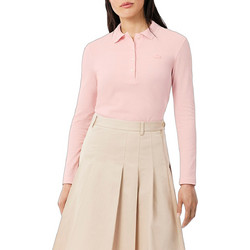 Lacoste Γυναικεία Μπλούζα Polo Κοντομάνικη Ροζ 3PF5464-ADY