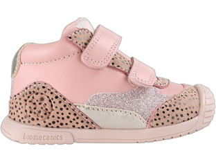 Biomecanics Παιδικά Sneakers Μποτάκια Ροζ Καφέ 261106-B193
