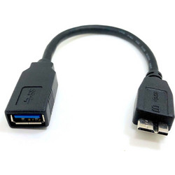 Powertech CAB-U155 Καλώδιο USB-B Micro Male 3.0 to USB-A Female 0.3m Black