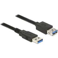 DeLOCK 85058 Καλώδιο USB-A Male 3.0 to USB-A Female 5m Black