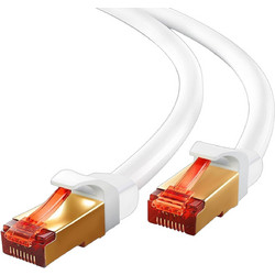 IBRA CAT7 RJ45 Ethernet Network Cable High Quality 10Gbps 600MHz Gold Plated Plug STP wires (20M)
