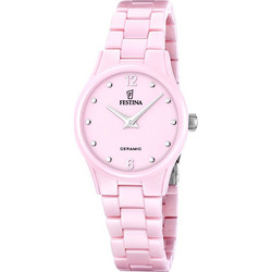 Festina Γυναικείο Ρολόι με Ροζ Κεραμικό Μπρασελέ F20751/2