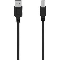 Hama 300065 Καλώδιο USB-A Male 2.0 to USB-B Male 1.5m Black