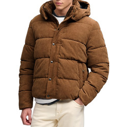 Superdry Ανδρικό Μπουφάν Χειμωνιάτικο Puffer Καφέ M5012431A-1LB