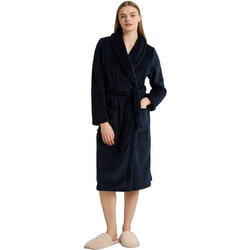 Vamp Γυναικεία Ρόμπα Χειμωνιάτικη Fleece Navy Μπλε 25281