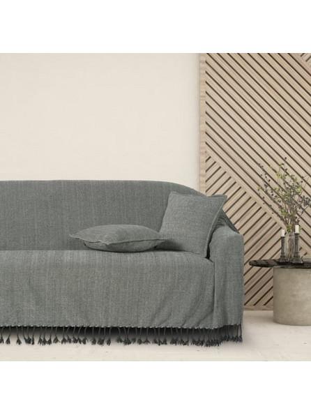 Das Home Ριχτάρι Διθέσιου Καναπέ 180x250 0275 Dark Grey