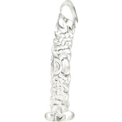 Guilty Toys Twist Γυάλινο Dildo 15cm Clear