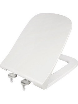 Elvit 0405 Καπάκι Λεκάνης Τετράγωνο από Βακελίτη Slim Soft Close Λευκό 45x36cm 30106