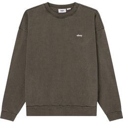 Obey Lowercase Pigment Crew Ανδρικό Φούτερ Μαύρο 112480138-DIB