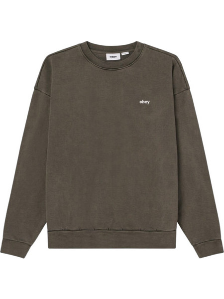 Obey Lowercase Pigment Crew Ανδρικό Φούτερ Μαύρο 112480138-DIB