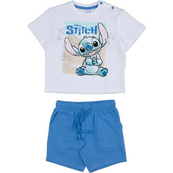 Prenatal Lilo & Stitch Βρεφικό Σετ για Αγόρι Καλοκαιρινό Λευκό Royal Blue 1490892