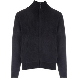 Gsecret Timeless Style Ανδρική Ζακέτα Fleece με Φερμουάρ Μαύρη