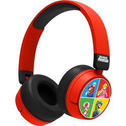 OTL Kids Super Mario And Friends Ενσύρματα & Ασύρματα Bluetooth Παιδικά Ακουστικά On Ear Κόκκινα Πολύχρωμα