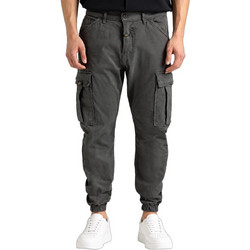 Cosi Ανδρικό Παντελόνι Cargo Joggers Ελαστικό Κανονική Εφαρμογή Ανθρακί 68-MUSSO