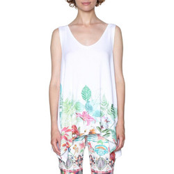 Desigual Γυναικείο Καλοκαιρινό Top Λευκό 18SWTK19-1000