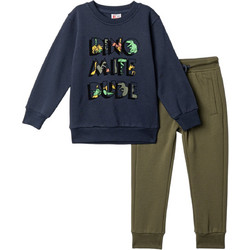 Funky Παιδικό Σετ Φόρμας Navy Μπλε Χακί 227-317130-2