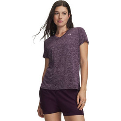 Under Armour Tech SSV Twist Γυναικείο Αθλητικό T-Shirt Μωβ 1384227-526