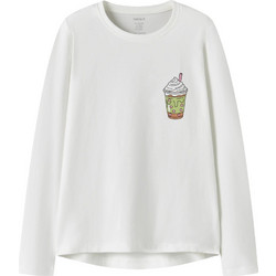 Name It Delicious Cloud Dancer Παιδικό T-Shirt Μακρυμάνικο Λευκό 13224952-4