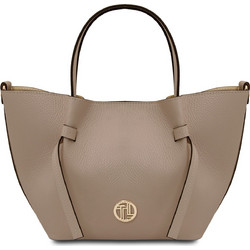 Tuscany Leather Γυναικεία Τσάντα Χειρός Δερμάτινη Γκρι TL142482