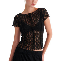 Attrattivo Γυναικείο Καλοκαιρινό Crop Top Μαύρο 9924343