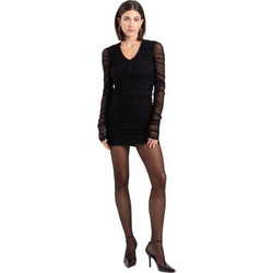 Toi & Moi Mini Φόρεμα για Γάμο / Βάπτιση Ντραπέ Μαύρο 50-6986-226