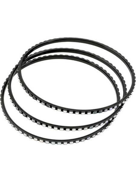 Novita Prism Sparkle Chic Σετ Γυναικεία Βραχιόλια Βέργες Μαύρα 2075-3 3τμχ