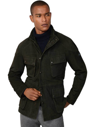 Hackett Ανδρικό Μπουφάν Σκούρο Πράσινο HM4000038