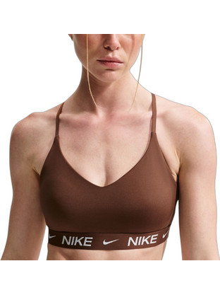 Nike Indy Αθλητικό Μπουστάκι με Χαμηλή Στήριξη & Αφαιρούμενη Ενίσχυση Καφέ FD1062-212