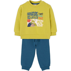 Boboli Παιδικό Σετ Φόρμας Κίτρινο Navy Μπλε 524089-4576