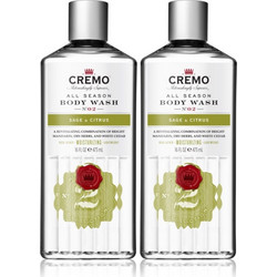 Cremo Sage & Citrus Ανδρικό Αφρόλουτρο σε Gel 2x473ml