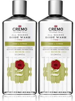 Cremo Sage & Citrus Ανδρικό Αφρόλουτρο σε Gel 2x473ml