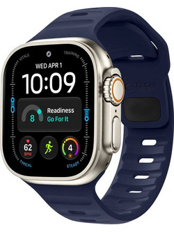 Tech-Protect Silicone Λουράκι Σιλικόνης Atlantic Blue (Apple Watch 44 / 45 / 46 / 49mm)