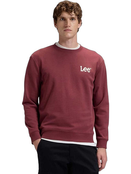 Lee Ανδρικό Φούτερ Μπορντό 112387489
