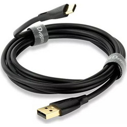 QED QE8184 USB-A to USB-C 0.75m Black