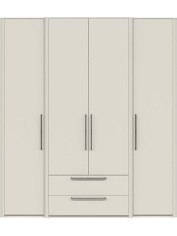 PoliHome Τετράφυλλη Ντουλάπα Ρούχων Cindel Olive 225x61x225cm 163081209