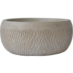 Plastona Rain Κασπώ Καλάθι Fiberclay Μπεζ 13.5cm 00.03.34524