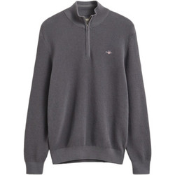 Gant Ανδρικό Πουλόβερ με Φερμουάρ Ανθρακί 3G8030292-038