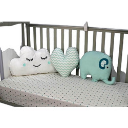Bebe Stars Elephant Σετ Παιδικά Διακοσμητικά Μαξιλάρια 100% Βαμβάκι 3τμχ Άσπρο Βεραμάν