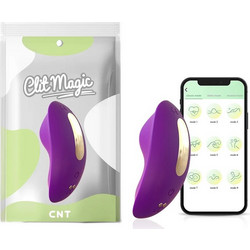 CNT Clit Magic Κλειτοριδικός Δονητής Εσωρούχου για Ζευγάρια με App Control 8.7cm Μωβ