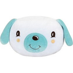 KikkaBoo Puppy on Balloon Παιδικό Διακοσμητικό Μαξιλάρι Βελούδινο Λευκό Τιρκουάζ 35x25cm