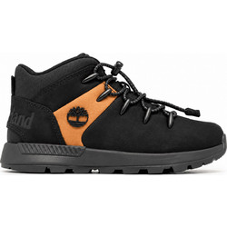 Timberland Παιδικά Μποτάκια Μαύρα Πορτοκαλί Δερμάτινα TB0A6BXDEMJ