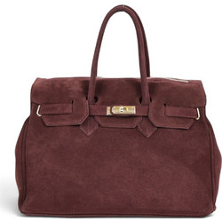 Passaggio Leather Γυναικεία Τσάντα Χειρός Σουέτ Μπορντό 4985-KR-01