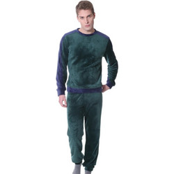 Mario Uomo Χειμωνιάτικες Ανδρικές Πιτζάμες Fleece Χακί 26651-091