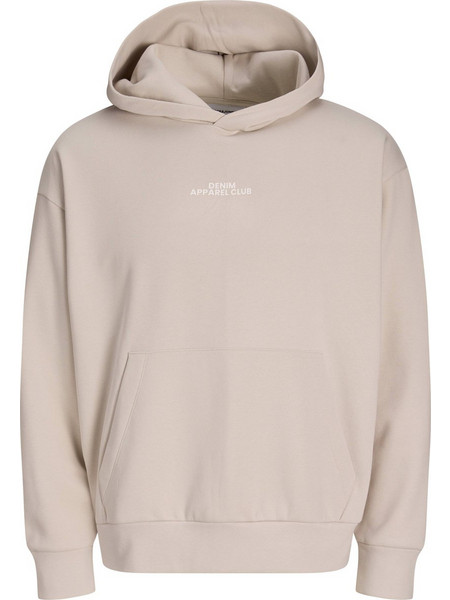 Jack & Jones Ανδρικό Φούτερ με Κουκούλα & Τσέπες Εκρού 12298474